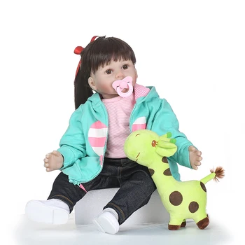 Nicery 19/23-24inch 48/58-60cm Bebe Reborn Doll Soft Silicone Boy Girl Toy Reborn Baby Doll Gift for Children Green Giraffe
Nicery 19/23-24inch 48/58-60cm Bebe Reborn Doll Soft Silicone Boy Girl Toy Reborn Baby Doll Gift for Children Green Giraffe