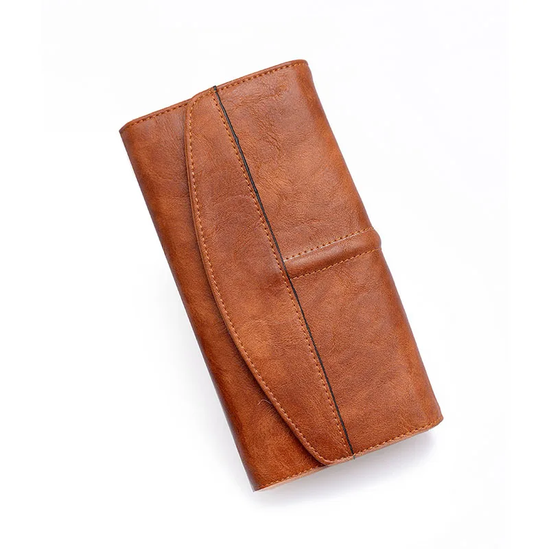 New wallet lady retro style, long three-fold clutch, one generation of coin purse
New wallet lady retro style, long three-fold clutch, one generation of coin purse