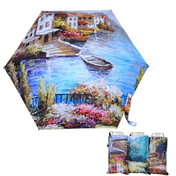 New Creative Pocket Five Folding oil painting Umbrella Portable Mini Umbrella Rain Women Umbrella for Men Sun Rain Gear paraguas
New Creative Pocket Five Folding oil painting Umbrella Portable Mini Umbrella Rain Women Umbrella for Men Sun Rain Gear paraguas