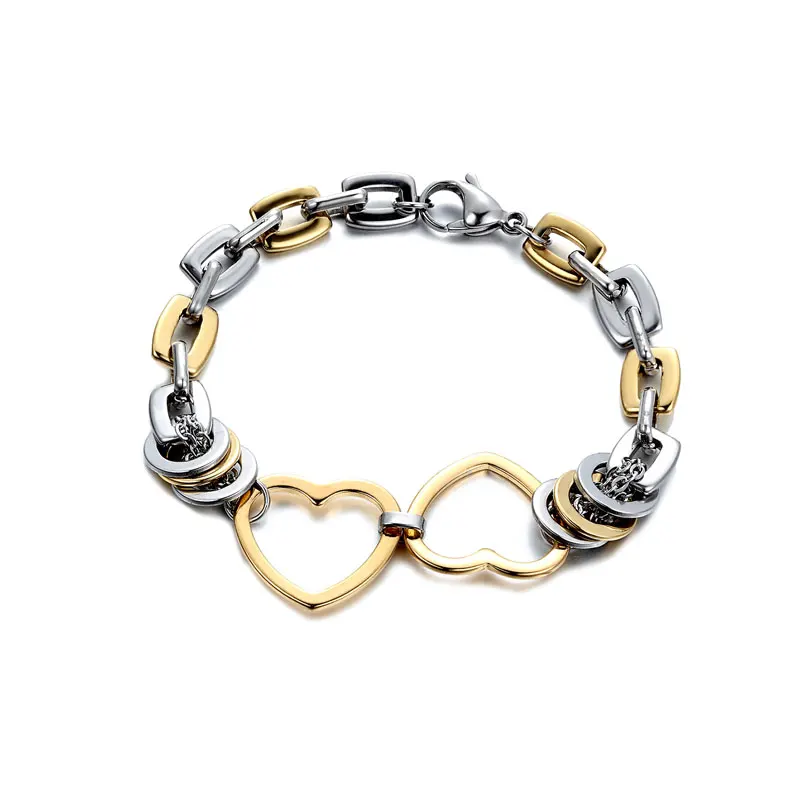 Hot Sale Gold And Silver Color Rope Chain Decoration Love Woman Bracelet New Style Brand Heart Bracelet For Women Charm Bracelet
Hot Sale Gold And Silver Color Rope Chain Decoration Love Woman Bracelet New Style Brand Heart Bracelet For Women Charm Bracelet