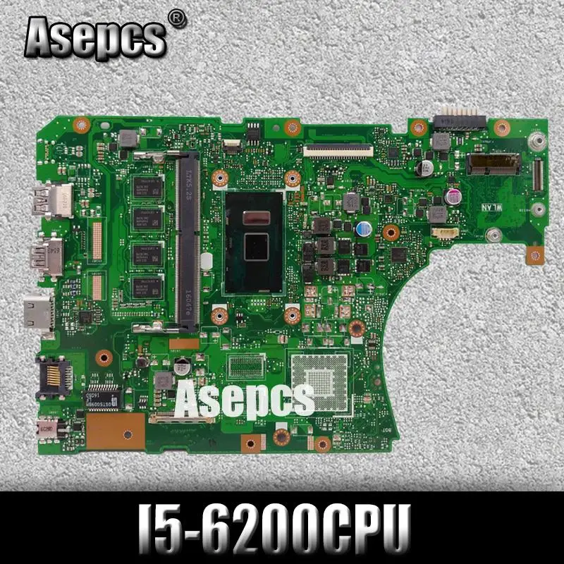 X556UA/X556UJ I5-6200CPU с 4 Гб памяти DDR3L материнская плата REV2.0 для For Asus X556UA X556UJ X556UV X556U