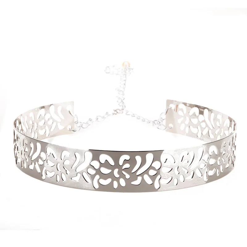 Woman Fashion Metallic Mirror Waist Belts for female Silver Hollow Out Flower Waist Belt European style cummerbund for dresses
Woman Fashion Metallic Mirror Waist Belts for female Silver Hollow Out Flower Waist Belt European style cummerbund for dresses