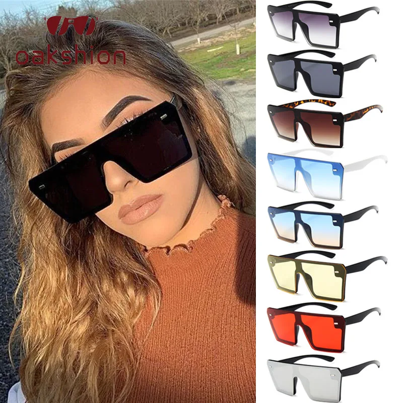 oakshion Retro One Piece Oversized Square Sunglasses Women Fashion Flat Top Gradient Glasses Mens Colorful Sun Glasses
oakshion Retro One Piece Oversized Square Sunglasses Women Fashion Flat Top Gradient Glasses Mens Colorful Sun Glasses
