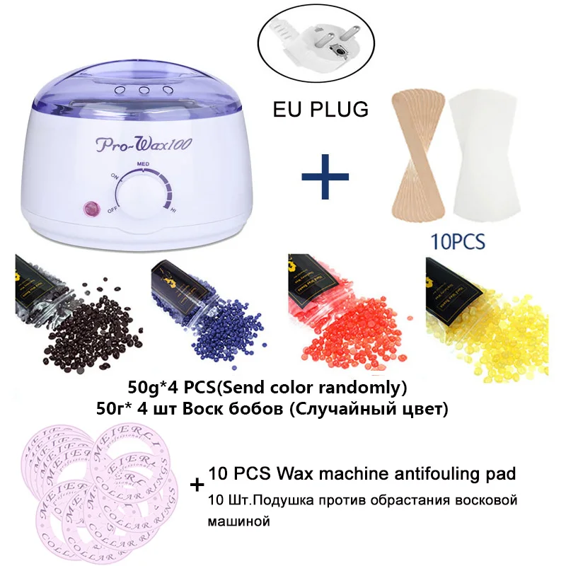 Hair Removal Electric Wax-melt Wax Machine Heater 200/100g Wax Beans 20pcs Stickers Hair Removal Sets Waxing Kit cera depilatori
Hair Removal Electric Wax-melt Wax Machine Heater 200/100g Wax Beans 20pcs Stickers Hair Removal Sets Waxing Kit cera depilatori