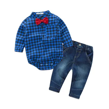 2Pcs/Set Autumn Winter Baby Boy Clothing Sets Cool Long Sleeve Plaid Shirt + Denim Pants Sets Kids Boys Cotton Clothes M2
2Pcs/Set Autumn Winter Baby Boy Clothing Sets Cool Long Sleeve Plaid Shirt + Denim Pants Sets Kids Boys Cotton Clothes M2
