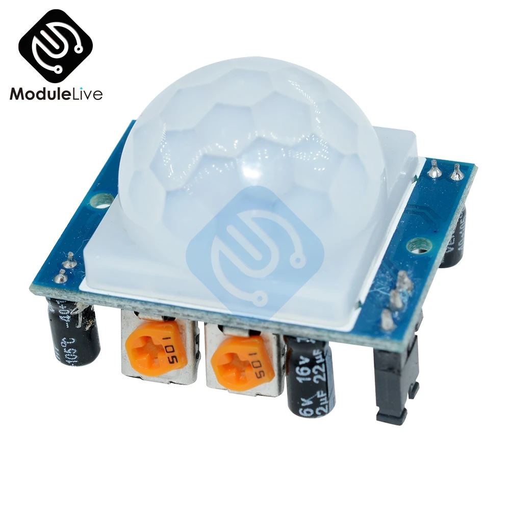 SR501 HC-SR501 Body Sensor Module Adjust IR Pyroelectric Infrared PIR Motion Sensor Detector Human Sensor Module For Arduino
SR501 HC-SR501 Body Sensor Module Adjust IR Pyroelectric Infrared PIR Motion Sensor Detector Human Sensor Module For Arduino