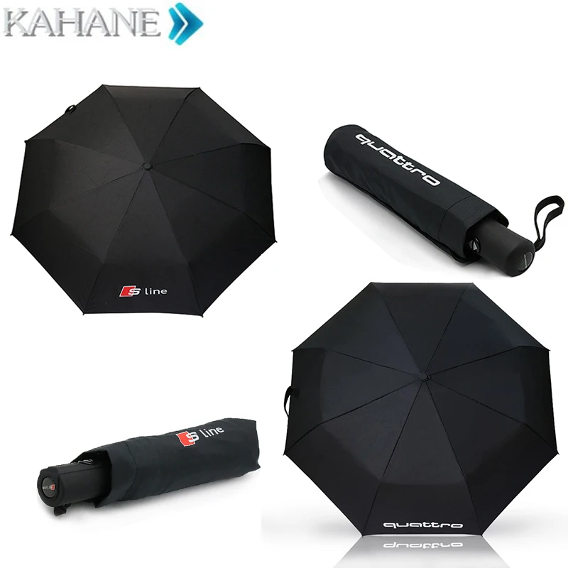 Full Automatic Car Logo umbrella For for BMW Benz VW Toyota Audi Sline Quattro 4 b6 b8 b7 rs4 s4 a5 rs5 s5 a6 rs6 s6 q5 sq5 tt |