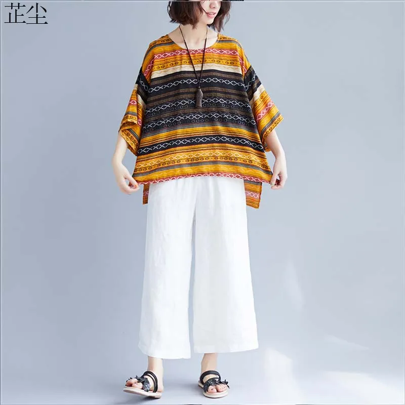 Vintage Harajuku Oversized T Shirt Women Plus Size Cotton Tee Shirt Femme Batwing Sleeve Loose Casual Striped Woman Tshirts 5XL
Vintage Harajuku Oversized T Shirt Women Plus Size Cotton Tee Shirt Femme Batwing Sleeve Loose Casual Striped Woman Tshirts 5XL