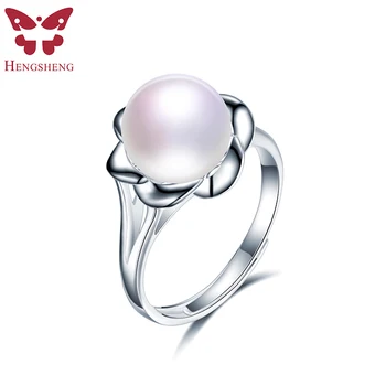 HENGSHENG 925 Silver Flower Women Rings,Natural Freshwater Pearl,White/Black Pearl,Fashion Romantic Jewelry Ring,Gift Box
HENGSHENG 925 Silver Flower Women Rings,Natural Freshwater Pearl,White/Black Pearl,Fashion Romantic Jewelry Ring,Gift Box