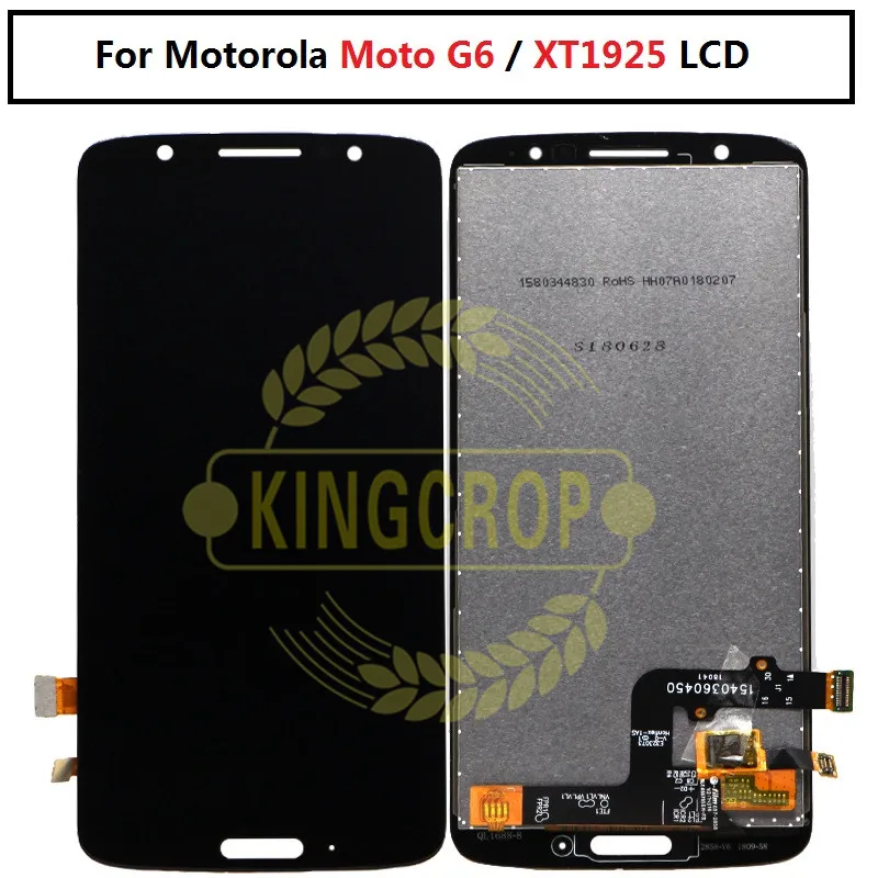 For Motorola Moto G6 LCD Display Touch Screen XT1925 Assembly Replacement 100% Tested for Moto G6 LCD digitizer
For Motorola Moto G6 LCD Display Touch Screen XT1925 Assembly Replacement 100% Tested for Moto G6 LCD digitizer