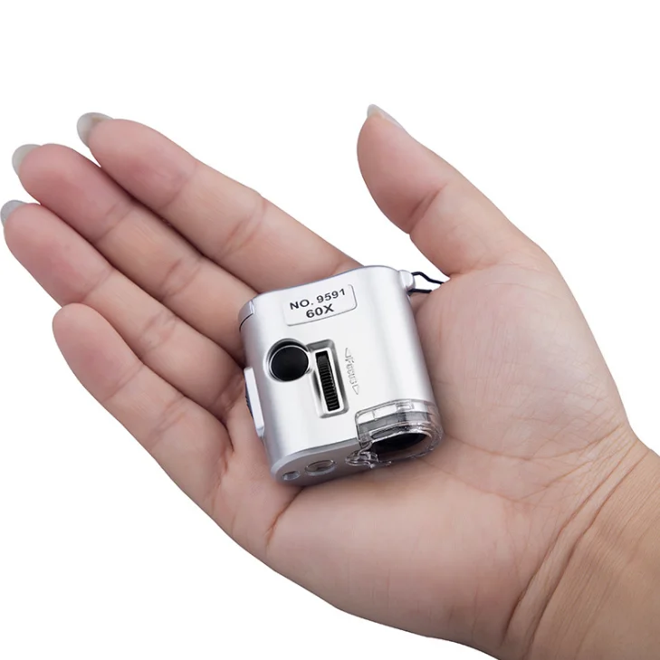 BIJIA 60x Portable Multifunction Lights Counterfeit Pocket Type with Reading Microscope Magnifier 9591
BIJIA 60x Portable Multifunction Lights Counterfeit Pocket Type with Reading Microscope Magnifier 9591