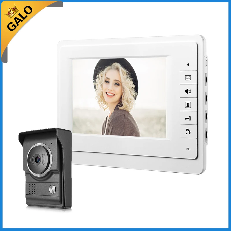 7'' TFT LCD Wired Video Door Phone System Visual Intercom Doorbell 800x480 Indoor Monitor 700TVL Outdoor Infrared Camera
7'' TFT LCD Wired Video Door Phone System Visual Intercom Doorbell 800x480 Indoor Monitor 700TVL Outdoor Infrared Camera