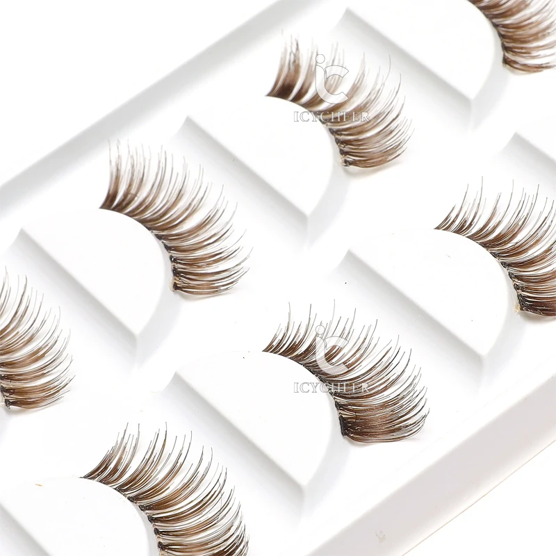ICYCHEER Fashion Handmade Thick Brown False Eyelashes Fake Eye Lashes Makeup 5 Pairs Set
ICYCHEER Fashion Handmade Thick Brown False Eyelashes Fake Eye Lashes Makeup 5 Pairs Set