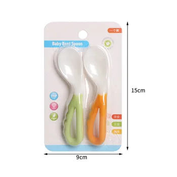 2 pcs Baby spoon solid feeding bending infant supplies curved flatware tableware pacifier eating by self exercise take spoons
2 pcs Baby spoon solid feeding bending infant supplies curved flatware tableware pacifier eating by self exercise take spoons