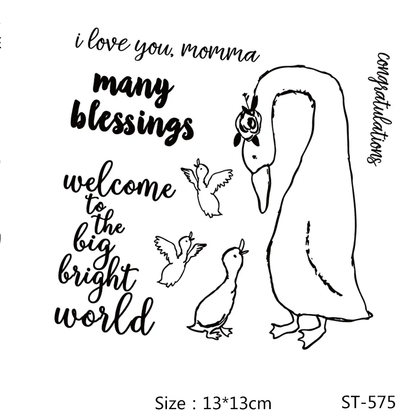 AZSG Many Blessings Lovely Ducks Clear Stamps/Seals For DIY Scrapbooking/Card Making/Album Decorative Silicone Stamp Crafts
AZSG Many Blessings Lovely Ducks Clear Stamps/Seals For DIY Scrapbooking/Card Making/Album Decorative Silicone Stamp Crafts