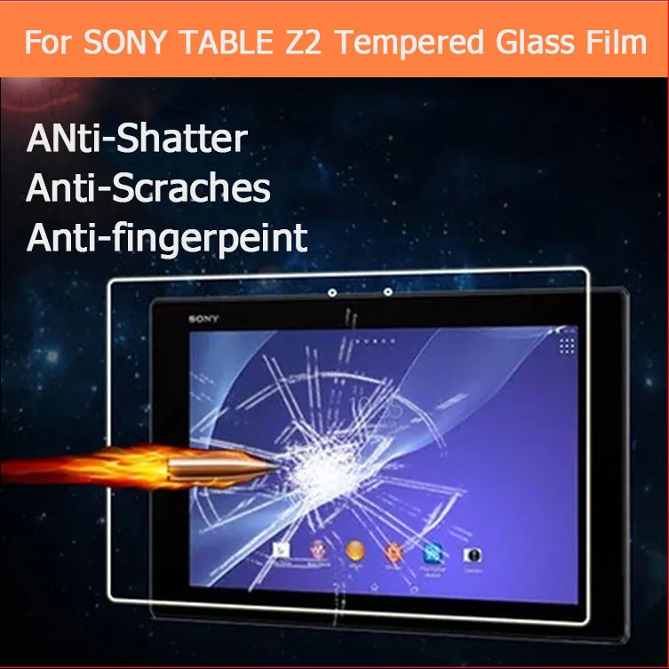 2.5D 0 3 мм для планшета Xperia Z2 Защитная пленка экрана Sony 10 1 дюйма закаленное стекло