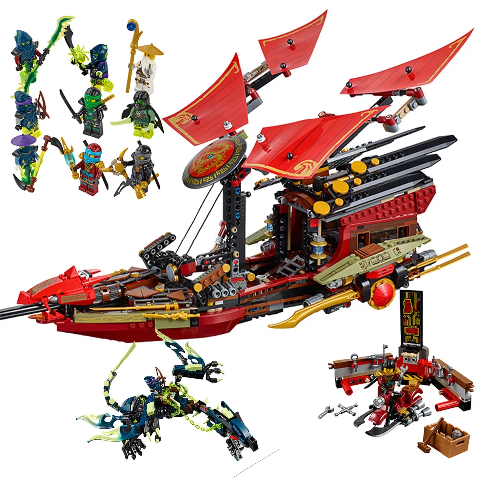 Ninja Set Bricks Compatible 70654 Ninja Figures Flight Destiny Bounty Model Building Blocks Boy Birthday Gift Toys For Children
Ninja Set Bricks Compatible 70654 Ninja Figures Flight Destiny Bounty Model Building Blocks Boy Birthday Gift Toys For Children
