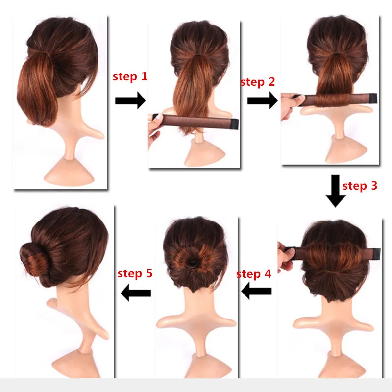M Mism Three Size Ball Bend Magic Bun Wig Flexible French Chignon
