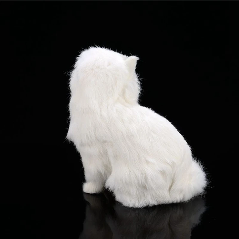 simulation cat mini persian cat model plush toys home accessories deco for children girlfriends birthday gifts 16x12x18cm DY80045 (7)