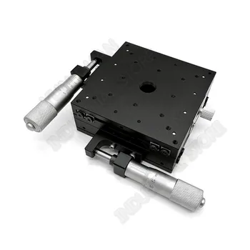 100*100mm XY Axis 4" Trimming Station Manual Micrometer Displacement Platform Cross Roller Guide Way Linear SlidingStage LY100-L
100*100mm XY Axis 4" Trimming Station Manual Micrometer Displacement Platform Cross Roller Guide Way Linear SlidingStage LY100-L
