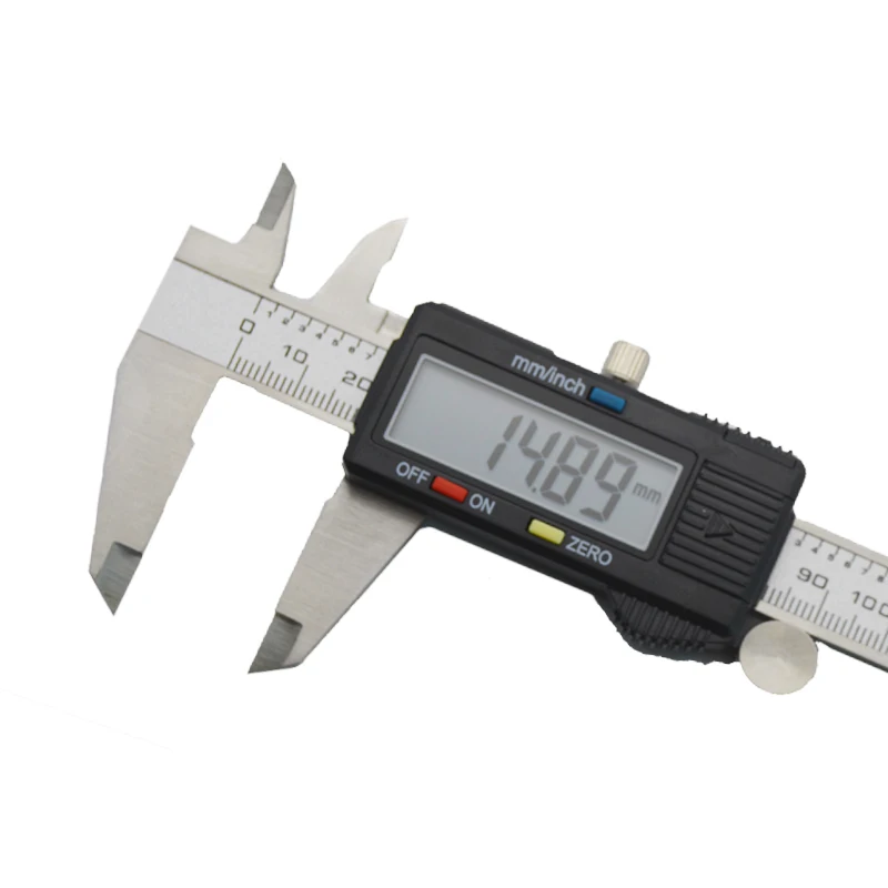 150mm digital electronic vernier caliper micrometer LCD display Widescreen Stainless steel metal caliper Depth measuring tool
150mm digital electronic vernier caliper micrometer LCD display Widescreen Stainless steel metal caliper Depth measuring tool