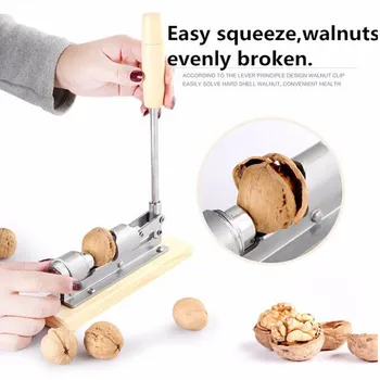 Walnut Nutcracker Manual Stainless Steel Nut Cracker Sheller Mechanical Machine shell Fast Opener Kitchen walnut Clip Tools
Walnut Nutcracker Manual Stainless Steel Nut Cracker Sheller Mechanical Machine shell Fast Opener Kitchen walnut Clip Tools