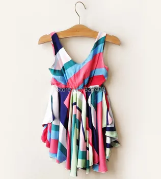 Baby girls dress kids children lady colorful summer striped vest girl dresses 0404 sylvia sis
Baby girls dress kids children lady colorful summer striped vest girl dresses 0404 sylvia sis