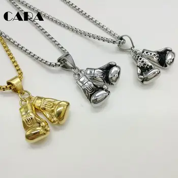 New Brand Men Necklace & Pendant Gold Color Stainless Steel Chain Pair Boxing Glove Charm Fashion Sport Fitness Jewelry CARA0226
New Brand Men Necklace & Pendant Gold Color Stainless Steel Chain Pair Boxing Glove Charm Fashion Sport Fitness Jewelry CARA0226
