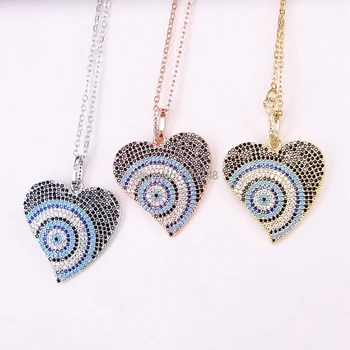 5 Strands ZYZ179-1002 Micro Pave CZ Heart Pendants Necklace Crystal Zirconia Charms Chocker For Women Handmade Jewelry
5 Strands ZYZ179-1002 Micro Pave CZ Heart Pendants Necklace Crystal Zirconia Charms Chocker For Women Handmade Jewelry