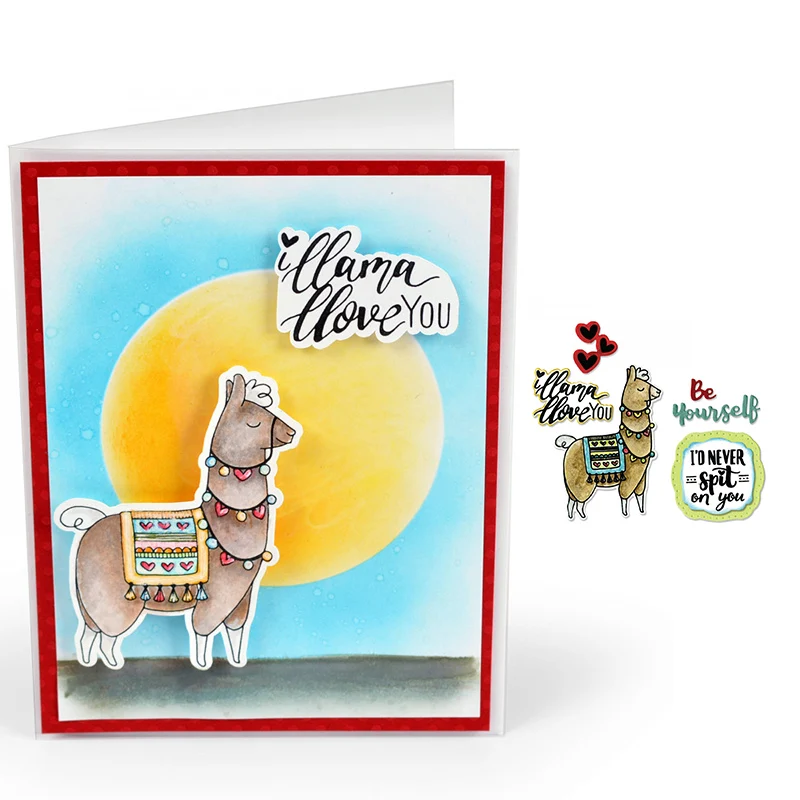 Llama Love Metal Cutting Dies and Clear Stamp DIY Stencil For Scrapbooking Album Photo Paper Cards Crafts Decorative New
Llama Love Metal Cutting Dies and Clear Stamp DIY Stencil For Scrapbooking Album Photo Paper Cards Crafts Decorative New