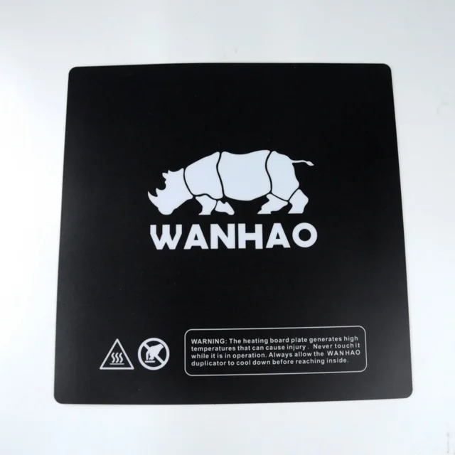 Magnetic Plateform builder/Build Talk/Mat With Wanhao logo for Wanhao 3D Printer D9/300. Size 325*325cm,D9 Inductive AB Sensor
Magnetic Plateform builder/Build Talk/Mat With Wanhao logo for Wanhao 3D Printer D9/300. Size 325*325cm,D9 Inductive AB Sensor