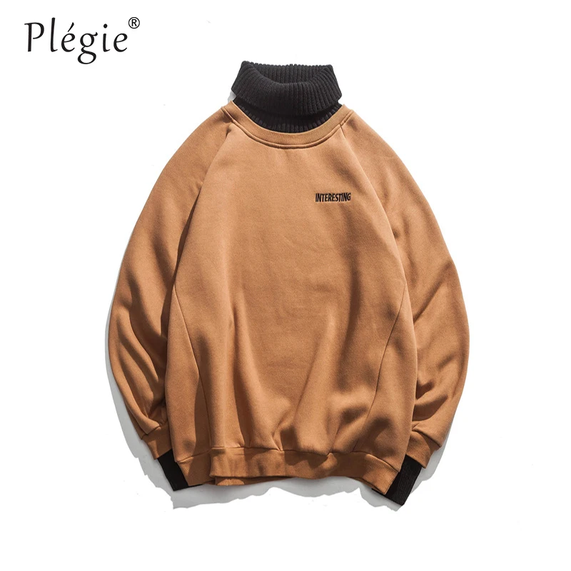 Plegie Color Block Patchwork Knitted Turtleneck Sweaters Mens Long Sleeve Pullover Sweater Male 2018 Streetwears Fake Two Piece
Plegie Color Block Patchwork Knitted Turtleneck Sweaters Mens Long Sleeve Pullover Sweater Male 2018 Streetwears Fake Two Piece