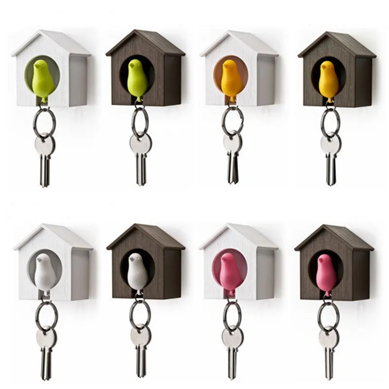 1set Kawaii Whistle Bird House keychain Key Chain Wall Mount Hook Key Hanger Holder Sparrow Key Holder Keyring gift home decor
1set Kawaii Whistle Bird House keychain Key Chain Wall Mount Hook Key Hanger Holder Sparrow Key Holder Keyring gift home decor