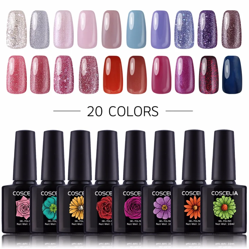 Coscelia 10ml UV Gel 20pcs/Set Gelpolish Soak Off UV Lamp Nail Art Nail Gel Polish Fashion Design Hot Sale Nail Gel Lacquer
Coscelia 10ml UV Gel 20pcs/Set Gelpolish Soak Off UV Lamp Nail Art Nail Gel Polish Fashion Design Hot Sale Nail Gel Lacquer