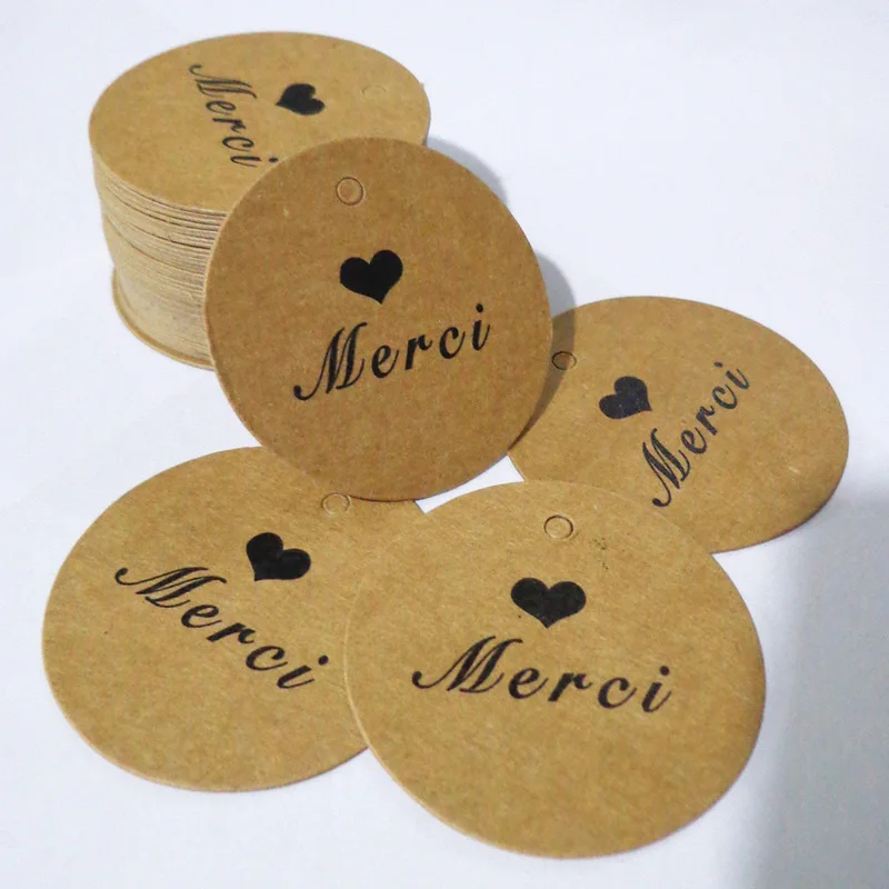 100pcs Round Merci Kraft Gift Tags With Heart Design Packing Gift Hang Tag Kraft Paper Tags Label Cards
100pcs Round Merci Kraft Gift Tags With Heart Design Packing Gift Hang Tag Kraft Paper Tags Label Cards