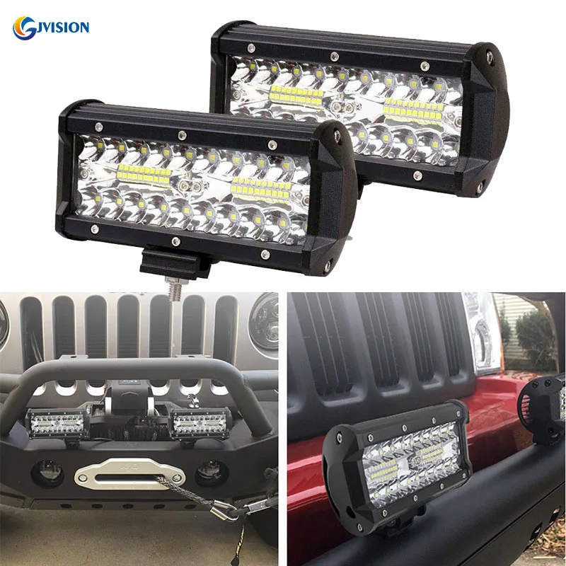 7 inch 120W LED work light bar Combo beam Car Driving lights for Tractor OffRoad Truck 4WD 4X4 UAZ SUV Motorcycle 12V 24V
7 inch 120W LED work light bar Combo beam Car Driving lights for Tractor OffRoad Truck 4WD 4X4 UAZ SUV Motorcycle 12V 24V