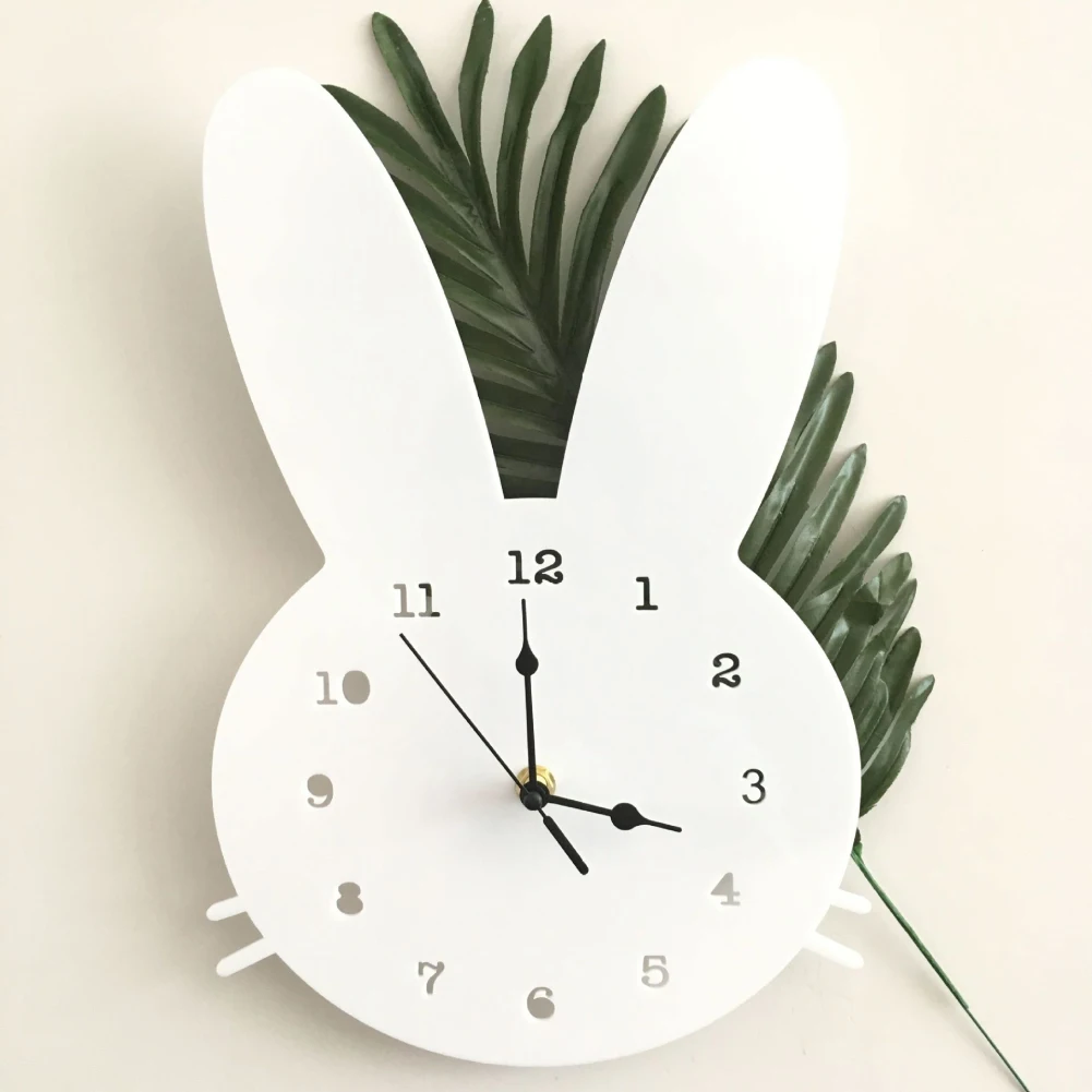 Wall Clock Modern Design Nordic Home Cartoon Mute Clock Wall Decoration Children's Room Clock Soft Wooden Rabbit Shaped Wall
Wall Clock Modern Design Nordic Home Cartoon Mute Clock Wall Decoration Children's Room Clock Soft Wooden Rabbit Shaped Wall