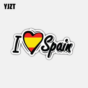YJZT 12CM*6CM Personality I Love Spain Flag Car Sticker Motorcycle Accessories Decal 6-3020
YJZT 12CM*6CM Personality I Love Spain Flag Car Sticker Motorcycle Accessories Decal 6-3020