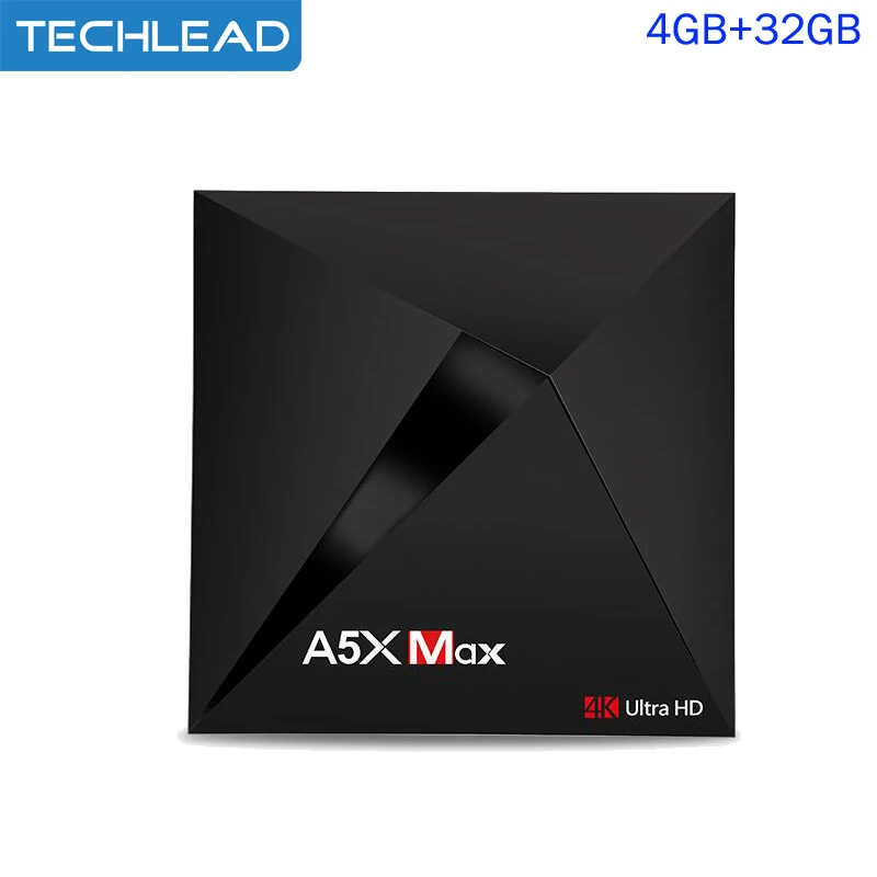 

2019 A5X Max Android 9.0 TV Box 4K Rockchip RK3328 Quad Core WIFI Set Top Box 4GB RAM 32GB ROM Network 4K Media Player