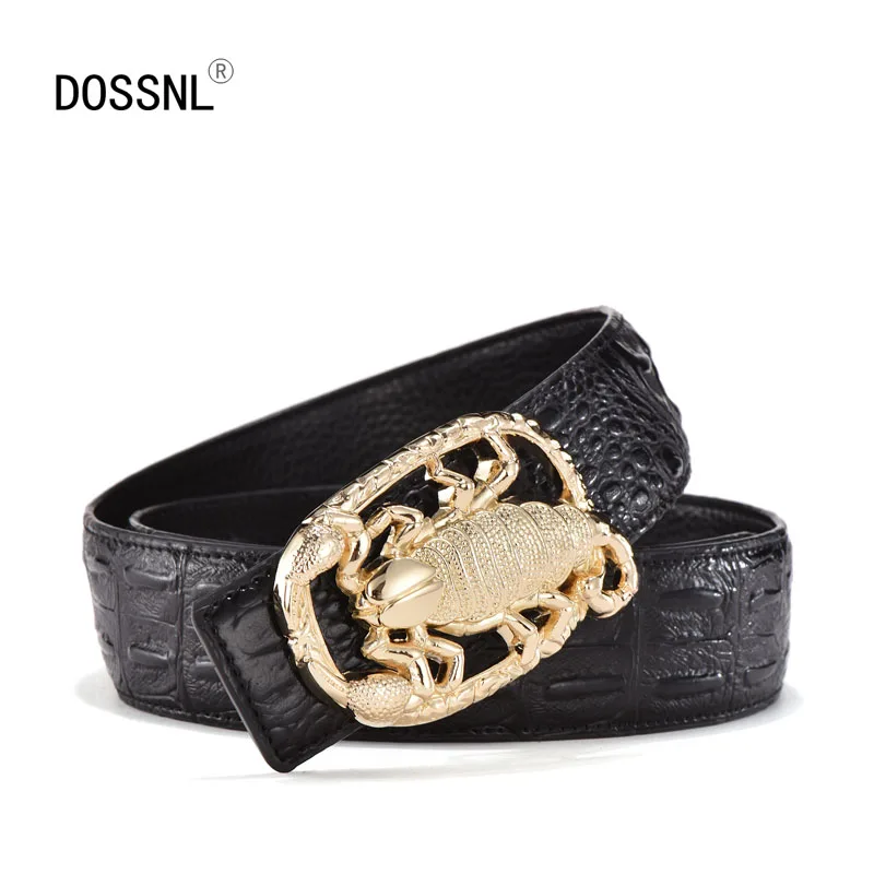 DOSSNL 2018 New Smooth Button Buckle Metal Scorpion Belt Men Leisure Waistband Man Fashion Business Girdle Length Adjusted A009
DOSSNL 2018 New Smooth Button Buckle Metal Scorpion Belt Men Leisure Waistband Man Fashion Business Girdle Length Adjusted A009