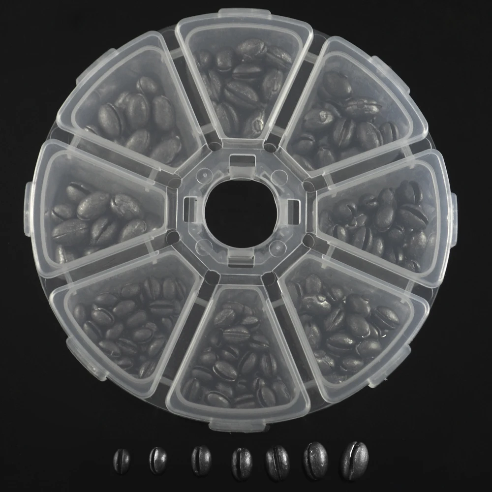 246PCS/Box 1B to 7B Good Quality Oval Split Shot Lead Fishing Sinker Weight Combo With Box for Opening Lead Clip Not Hurt Line
246PCS/Box 1B to 7B Good Quality Oval Split Shot Lead Fishing Sinker Weight Combo With Box for Opening Lead Clip Not Hurt Line