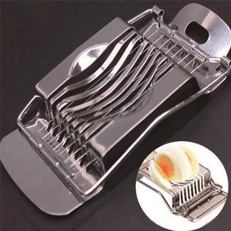1Pcs Egg Slicer Cutter Stainless Steel Boiled Egg Slicer Section Cutter Mushroom Tomato Cutter Kitchen Novelty Tool
1Pcs Egg Slicer Cutter Stainless Steel Boiled Egg Slicer Section Cutter Mushroom Tomato Cutter Kitchen Novelty Tool