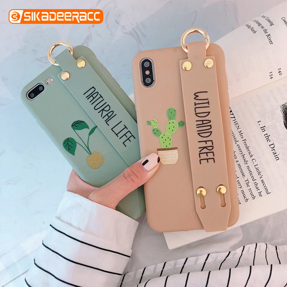 Wrist Band Phone Case For iPhone X XS Max XR 6 6s 7 8 Plus Silicone Ring Bracket Cactus Shockproof Holder Stand Full Cover Shell
Wrist Band Phone Case For iPhone X XS Max XR 6 6s 7 8 Plus Silicone Ring Bracket Cactus Shockproof Holder Stand Full Cover Shell