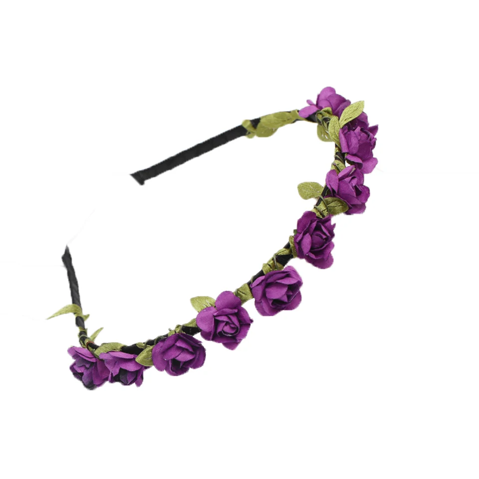 Girls Bohemia Boho Flower Crown Headband Festival Beach Head Band Wedding Garland Floral Headbands for Women Hair Band Accessori
Girls Bohemia Boho Flower Crown Headband Festival Beach Head Band Wedding Garland Floral Headbands for Women Hair Band Accessori