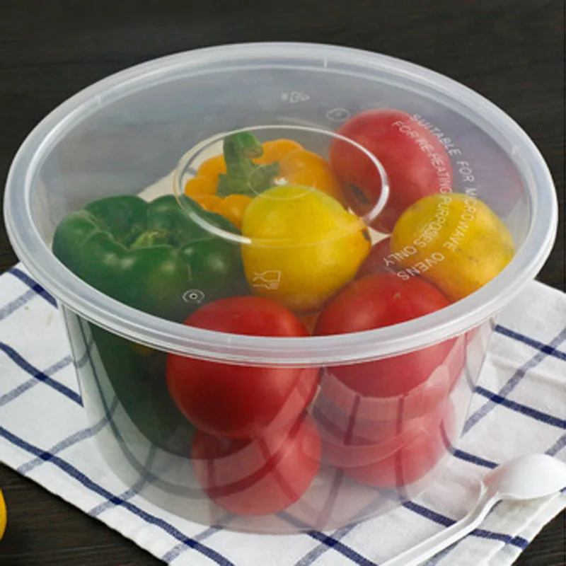 1000ML Lunch Box Dustproof Plastic Bowl Disposable Soup Bowl with Lid BPA Free Food Packaging
1000ML Lunch Box Dustproof Plastic Bowl Disposable Soup Bowl with Lid BPA Free Food Packaging