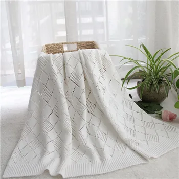 86X104cm hollowing knitted cotton crochet summer blanket baby wrap Baby knitted Blanket Toddler kids back seat cover
86X104cm hollowing knitted cotton crochet summer blanket baby wrap Baby knitted Blanket Toddler kids back seat cover