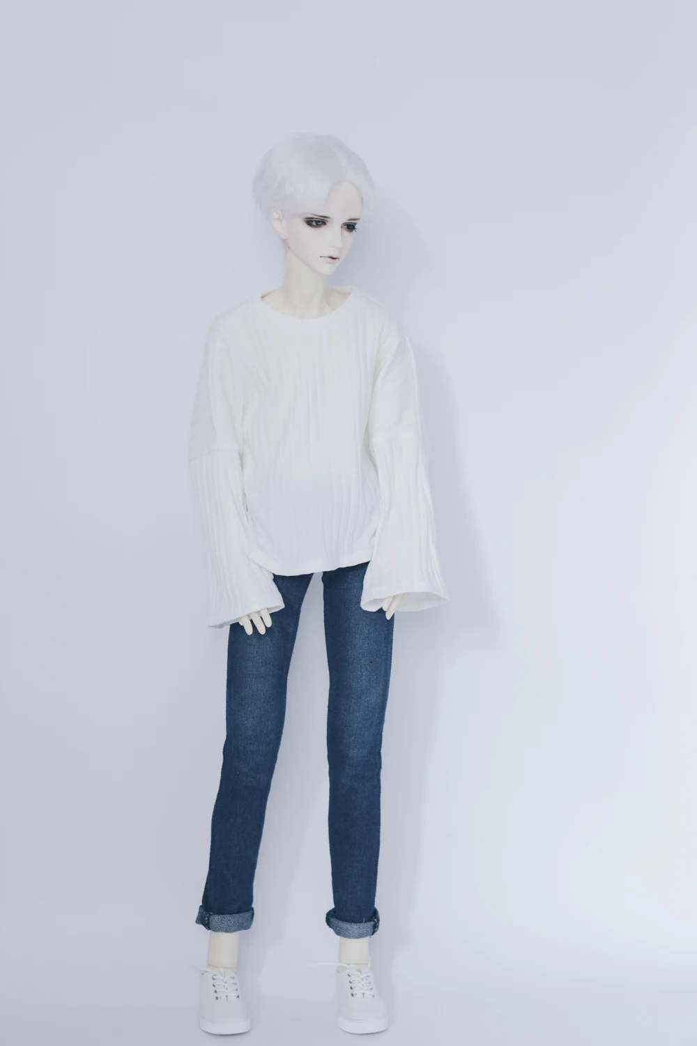 CustoCasual Stripe Trumpet Sleeve Knit T Shirt for BJD 1/4 MSD 1/3 SD13 Girl Boy SD17 Uncle Doll Clothes Accessories CMB114
CustoCasual Stripe Trumpet Sleeve Knit T Shirt for BJD 1/4 MSD 1/3 SD13 Girl Boy SD17 Uncle Doll Clothes Accessories CMB114