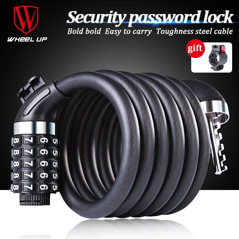 Bike Lock 1.8m/1.2 Anti Theft Cable Locks Cycle Accessories bisiklet kilidi candado bicicleta antivol 5 Digit Steel Bicycle Lock
Bike Lock 1.8m/1.2 Anti Theft Cable Locks Cycle Accessories bisiklet kilidi candado bicicleta antivol 5 Digit Steel Bicycle Lock