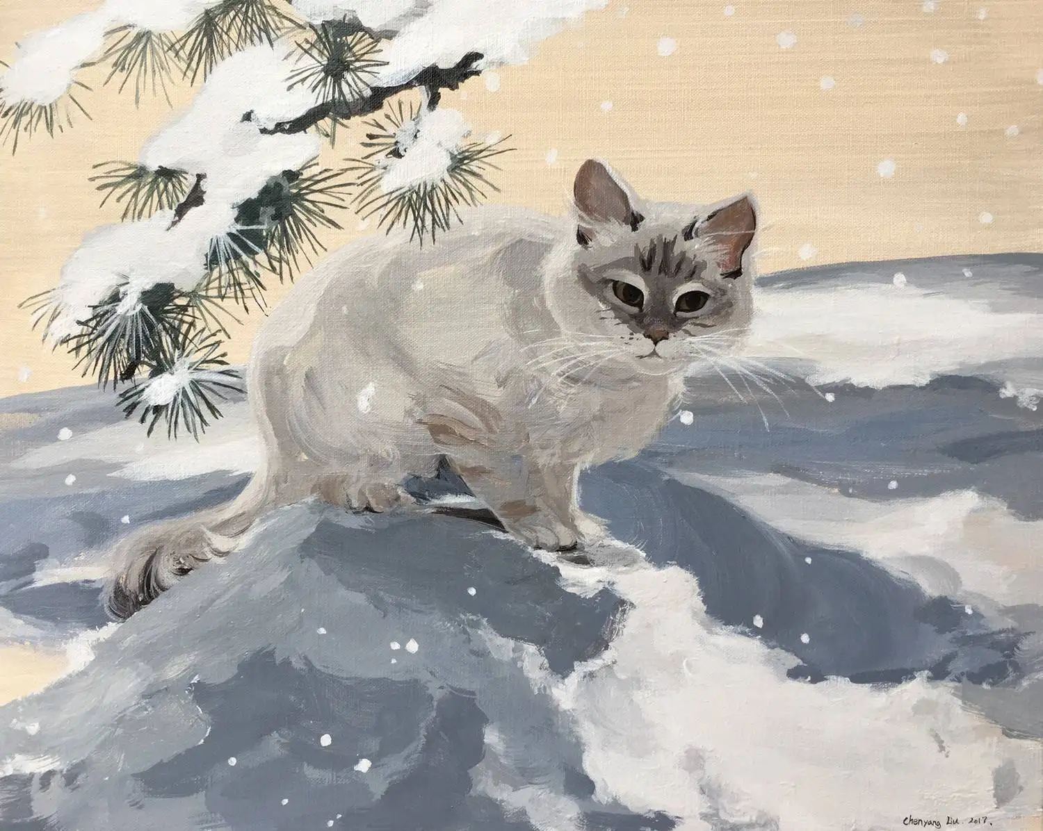Chinese Artist Liu Chenyang's Work"Cat No.6" Acrylic on Cloth Wall Art Painting Kitchen Cuadros Decoracion Salon Quadro Home
Chinese Artist Liu Chenyang's Work"Cat No.6" Acrylic on Cloth Wall Art Painting Kitchen Cuadros Decoracion Salon Quadro Home
