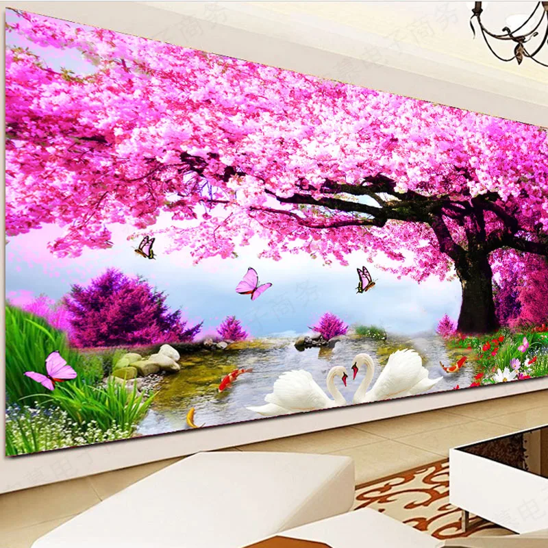 Full Diamond Embroidery,Sakura Swan Scenery 5D Diamond Painting,Cross Stitch,Diamond Mosaic,Needlework Craft, Wedding Decor Gift
Full Diamond Embroidery,Sakura Swan Scenery 5D Diamond Painting,Cross Stitch,Diamond Mosaic,Needlework Craft, Wedding Decor Gift